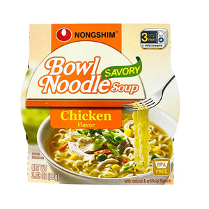 Nongshim Bowl Noodle Soup Savory Chicken 3.03 oz - Front