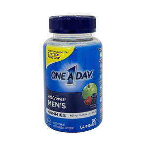 One unit of One A Day VitaCraves Men's Multivitamin Gummies 80 pc