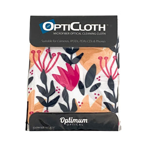 Opticloth Microfiber Optical Cleaning Cloth - Floral