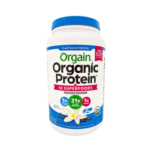 Orgain Organic Plant-based Protein Powder Vanilla Bean 42.3 oz