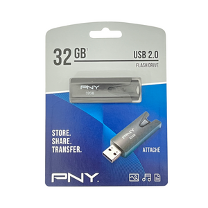 One unit of PNY 32GB USB 2.0 Flash Drive
