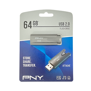 One unit of PNY 64GB USB 2.0 Flash Drive