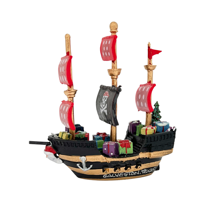 Pirate Ship Galveston Texas Resin Ornament