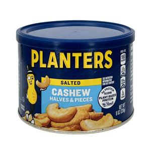 One unit of Planters Salted Cashews Halves & Pieces 8 oz