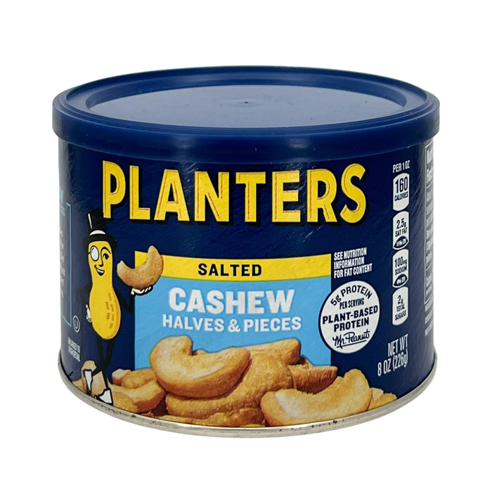 Planters Salted Cashews Halves & Pieces 8 oz