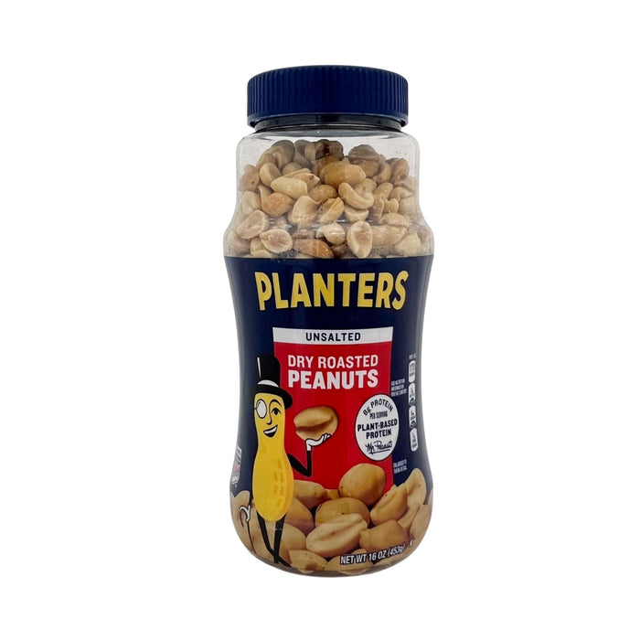 Planters Unsalted Dry Roasted Peanuts 16 oz
