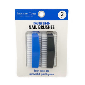 Precision Tools Double Sided Nail Brushes 2 pack
