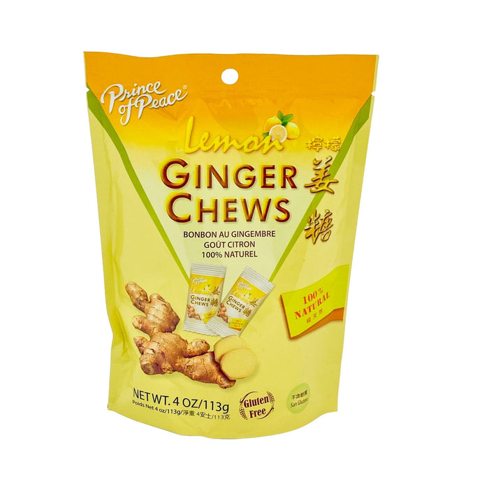 Prince of Peace Ginger Chews Lemon 4 oz