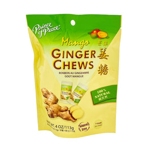 Prince of Peace Ginger Chews Mango 4 oz