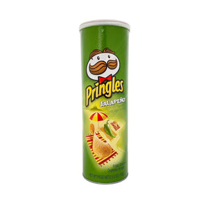 Container of Pringles Potato Crisps Jalapeno 5.5 oz