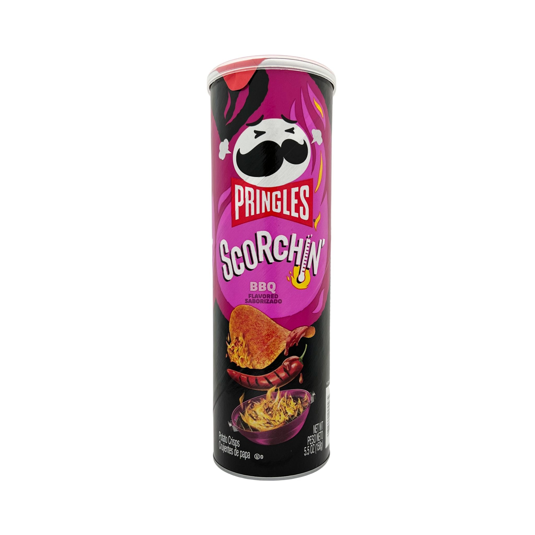 Pringles Potato Crisps Scorchin Bbq 55 Oz