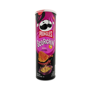 One unit of Pringles Potato Crisps Scorchin BBQ 5.5 oz