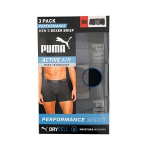 Puma 3pk Performance Boxer Brief - Medium
