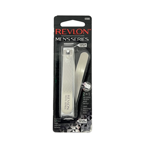 One unit of Revlon Men's Series 2 In 1 Nail Clipper for Both Hands and Feet