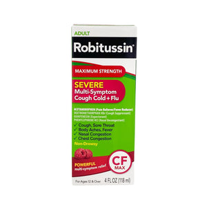 Robitussin Adult Severe Multi-Symptom Cough Cold+Flu 4 fl oz