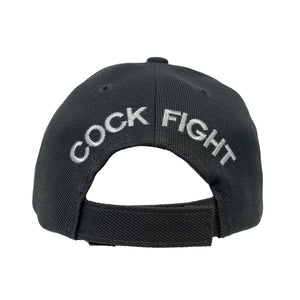 Rooster Cock Fight Cap - Gray