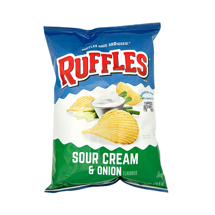 Ruffles Sour Cream & Onion Potato Chips 2 1/2 oz