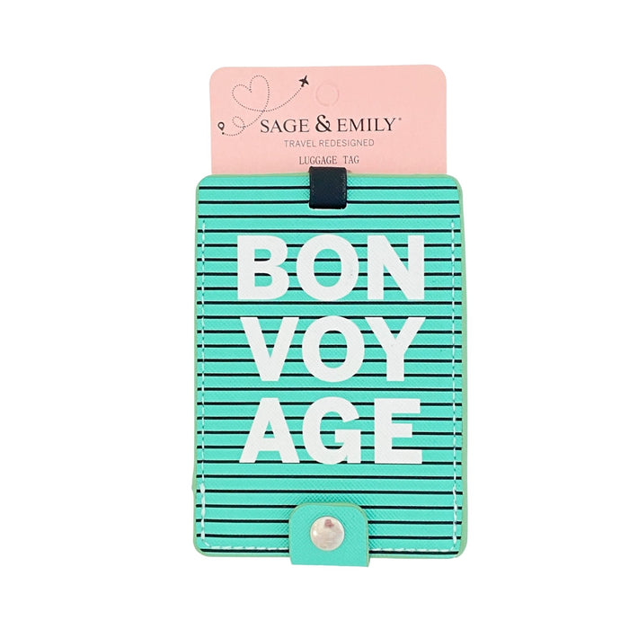 Sage & Emily Luggage Tag - Bon Voyage