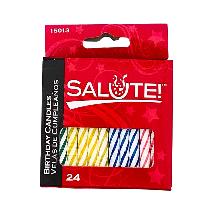 Salute Birthday Candles 24 Pc