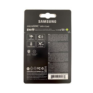 Samsung Evo MicroSDXC UHS-I Card w/ SD Adapter 128GB - Back