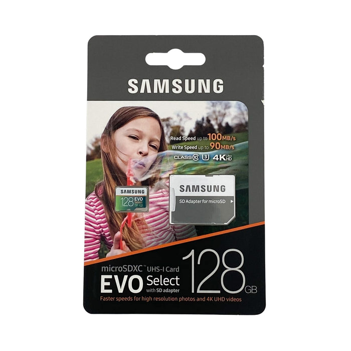 Samsung Evo MicroSDXC UHS-I Card w/ SD Adapter 128GB