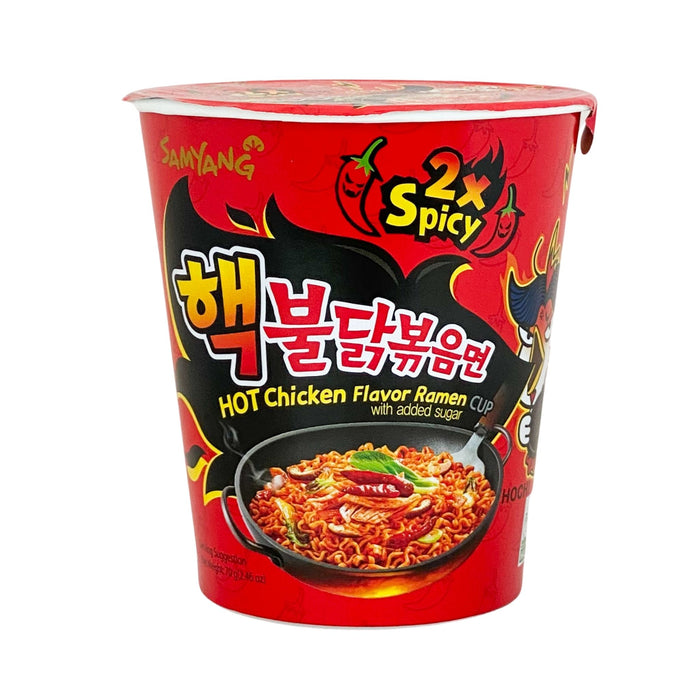 Samyang Hot Chicken Flavor Ramen 2x Spicy Cup 2.46oz