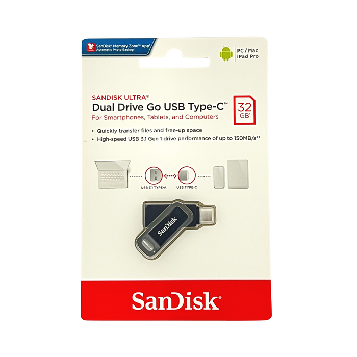 SanDisk Dual Drive Go USB Type-C 32 GB