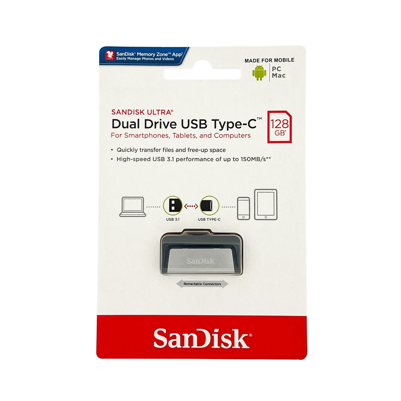 SanDisk 128GB Ultra Dual Drive USB Type ...