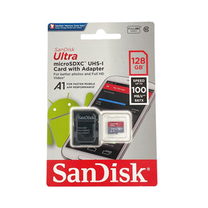 SanDisk MicroSDXC UHS-I Card with Adapter 128GB