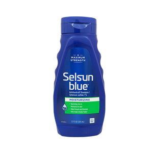 One unit of Selsun Blue Moisturizing with Aloe Dandruff Shampoo 11 oz