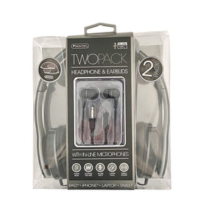Sentry 2 pack Headphone and Earbuds