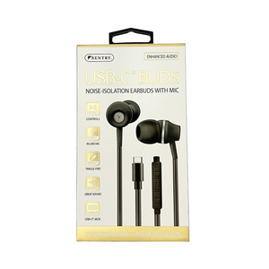 One unit of Sentry USB-C Noise Isolation Earbuds with Mic