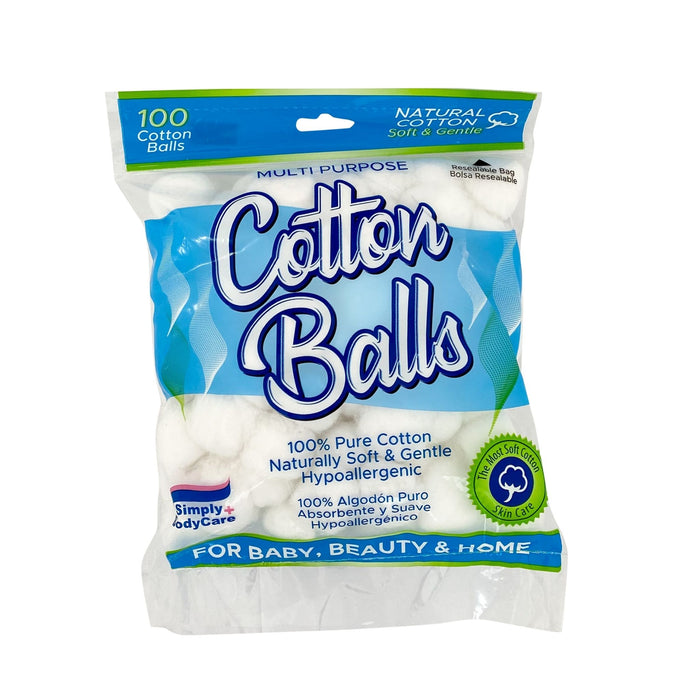 Simply + Body Care Cotton Balls 100 count