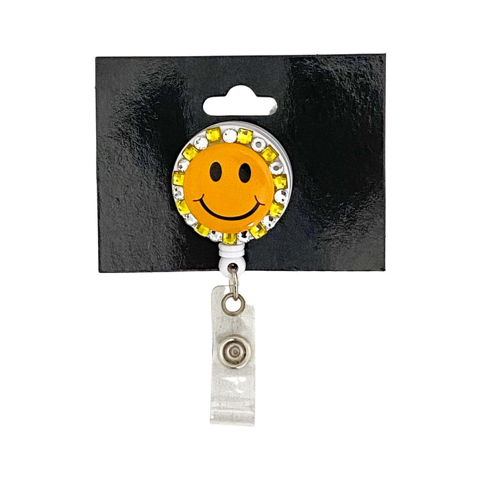 Smiley Face ID Badge - Yellow