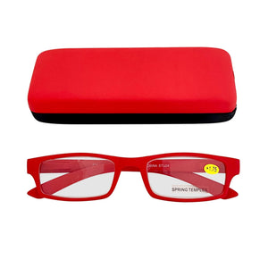 Soft Finish Reader with Case - Red