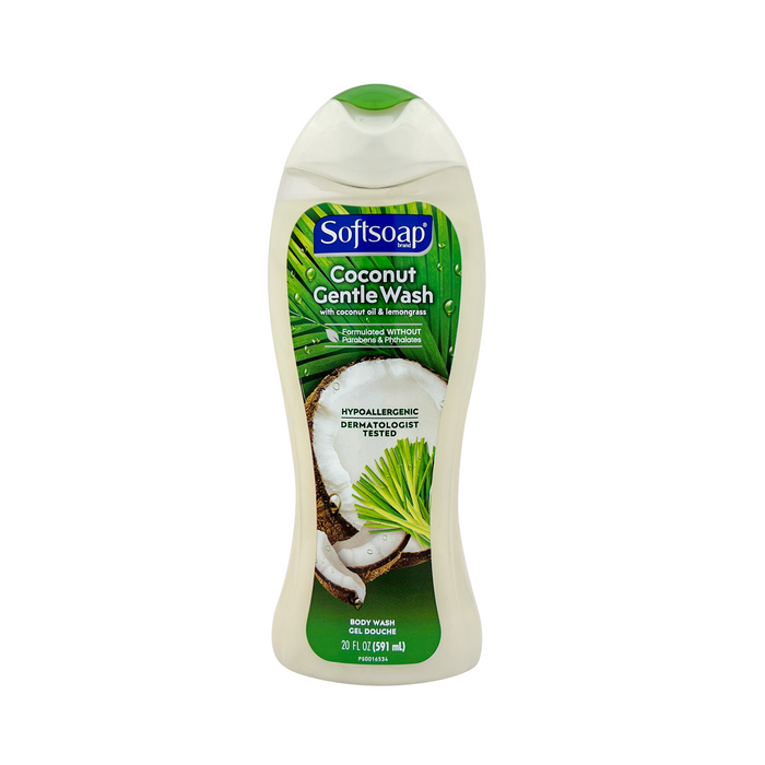 Softsoap Coconut Gentle Wash with Coconut Oil & Lemongrass Body Wash 20 oz