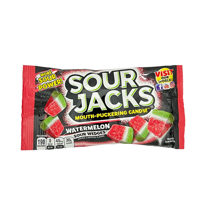 Sour Jacks Watermelon Sour Wedges 2 oz