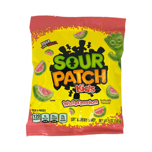 One unit of Sour Patch Kids Watermelon Soft & Chewy Candy 5 oz