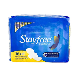 Stayfree Ultra Thin Regular With Wings 18 Pads