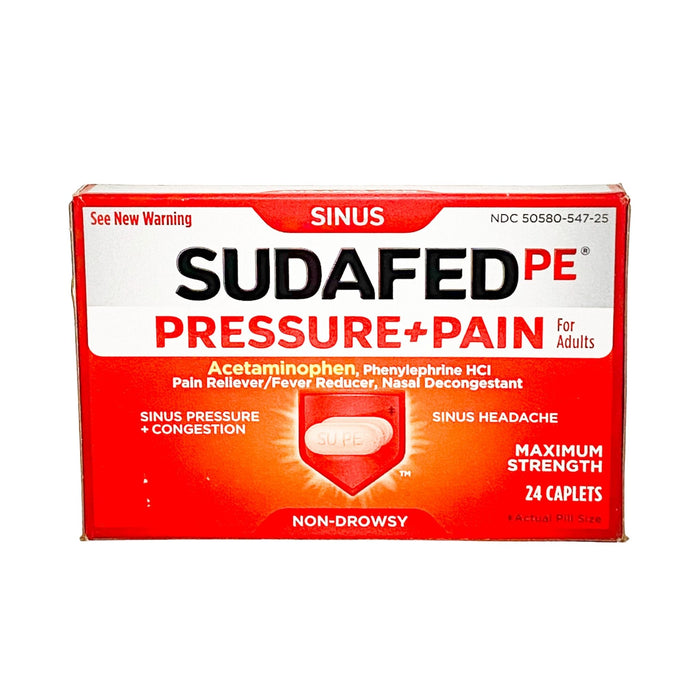 Sudafed Sinus PE Pressure + Pain 24 caplets