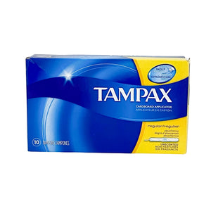 Tampax Regular Unscented 10 Tampons