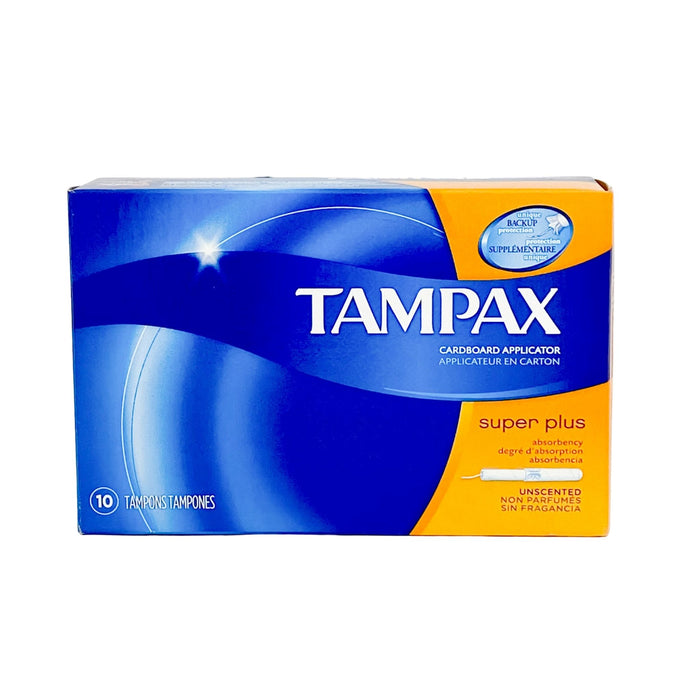 Tampax Super Plus Unscented 10 Tampons