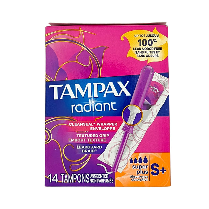 Tampax Super Plus Unscented 14 Tampons