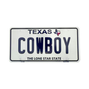 One unit of Texas - Cowboy - The Lone Start State License Plate