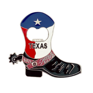 Texas Boot Magnet with Bottle Opener