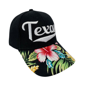 Texas Cap - Black/Floral