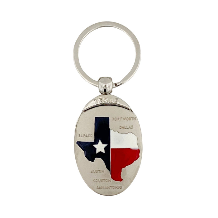 Texas Cities Keychain