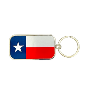 One unit of Texas Flag Houston Keychain - Flag Side