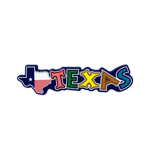 Texas Flag Map Rubber Magnet