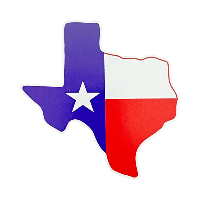 Texas Flag Map Sticker